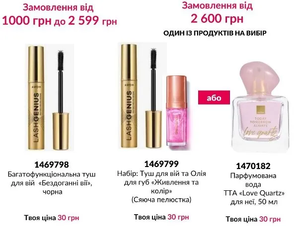 Реєстрація в Avon Україна з 1 травня по 31 травня 2026 року