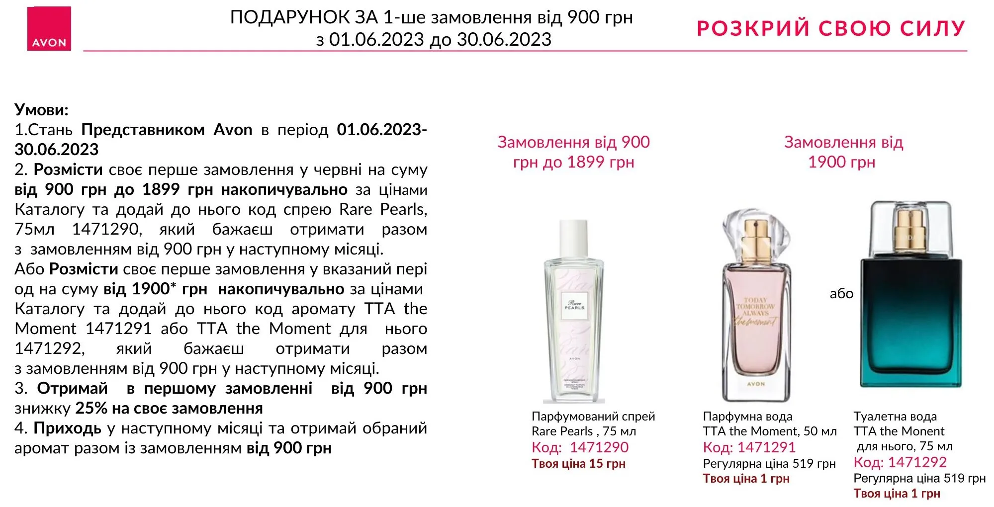 Программа развития для Новых Представителей AVON май 2023 года